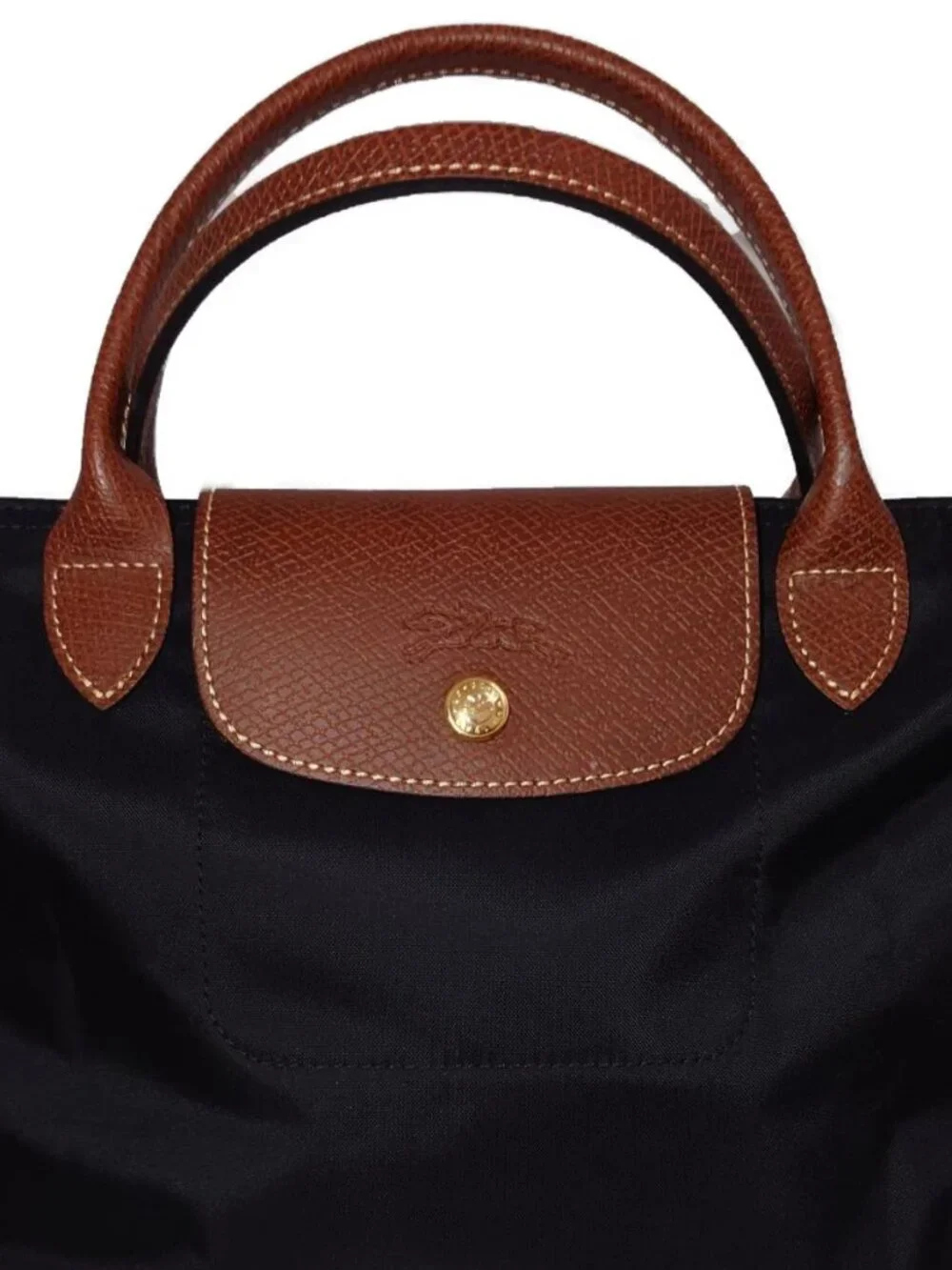 Longchamp Le Pliage Original S Handbag Black Recycled Canvas - Like New - Picture 7 of 11